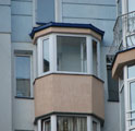 Остекление эркерного балкона.