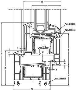  < - >   Rehau Euro-Design 70