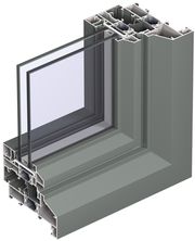 Окно в профильной системе Reynaers CS 38-SL, вид снаружи